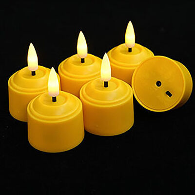 Harga bagus Lilin Teh Baterai Natal Diameter 5.5cm Lilin Teh Isi Ulang USB Silinder on line