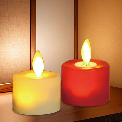 Good price 50pcs Flameless LED Tea Lights Red Diamond Creamy White Electric Tea Lights online