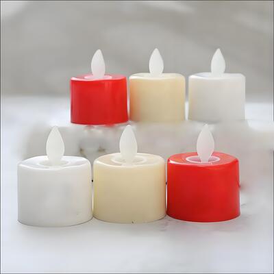 Buen precio 8 horas de larga combustión sin humo sin llama batería recargable velas de té LED velas de luz de té en línea