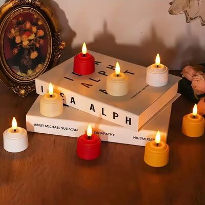 ভালো দাম রিচার্জযোগ্য ব্যাটারি চা মোমবাতি Flameless ঝলকানি LED চা লাইট Cordless অনলাইন