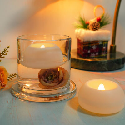Goede prijs 3 inch watergeactiveerde oplaadbare drijvende LED-kaars voor bruiloft en huisdecoratie online
