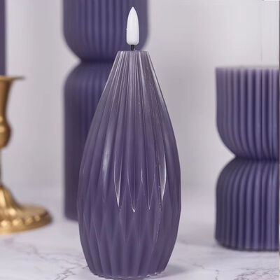 Good price Ivory Blue Green Pink Custom LED Candles 7 Inch Battery Operated Taper Candle online