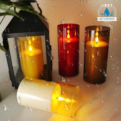 Dobra cena Hurtowy 12 szt. woskowych świec kolumnowych ślubnych bezdymnych migoczących bezpłomieniowych elektronicznych świec LED zasilanych bateriami z pilotem zdalnego sterowania w Internecie