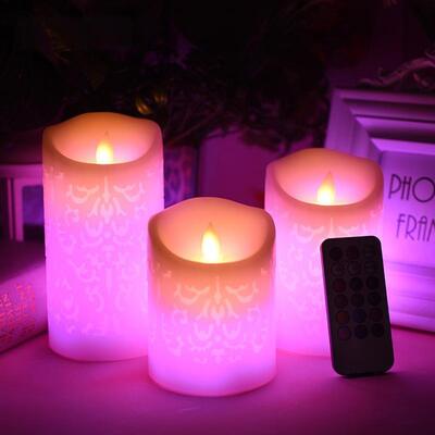 Good price Color Changing LED Candle with Remote Control and Battery Operated Flameless Pillar Candle for Home and Wedding Decoration online