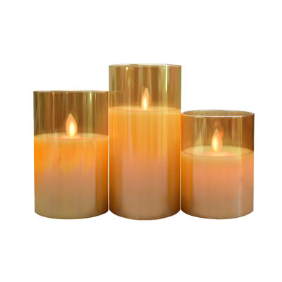Dobra cena Bateria LED Pillar Candle z 3D Flame Light i zdalnym sterowaniem do dekoracji domu w Internecie