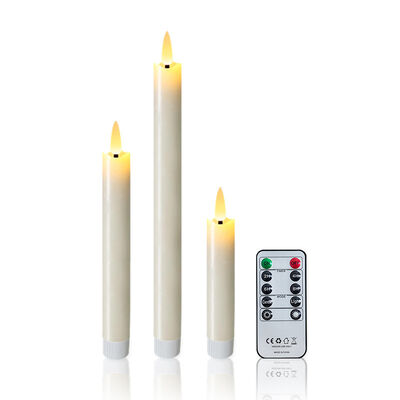 Giá tốt Nến LED điều khiển từ xa với sáp paraffin và tuổi thọ pin dài cho trang trí Giáng sinh trực tuyến