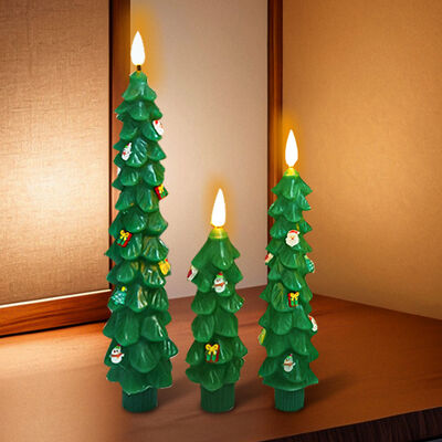 Harga bagus Eco Friendly Christmas Tree Lampu lilin pohon Natal palsu lilin dengan remote on line