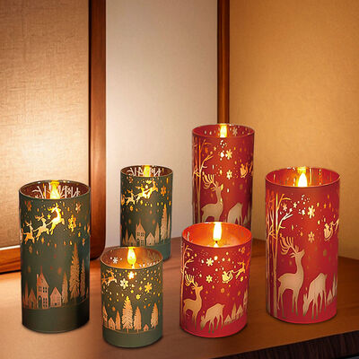 Goede prijs Afstandsbediening Real Wax LED-kaars Batterij-aangedreven kerstversiering Vlamloze kaars online