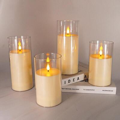 Buen precio Velas de Pilar LED Marfil al Aire Libre Luz de Vela de Plástico Impermeable Para Boda en línea