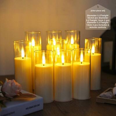 Good price Acrylic Battery Powered Pillar Candles Glossy Flameless LED Candle Customized online
