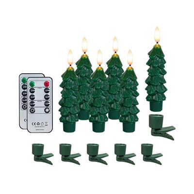 Good price LED Taper Candle with 3D Flickering Glow and 10-Key Remote Control for Christmas Tree Decoration featuring 24-Hour Auto Timer online