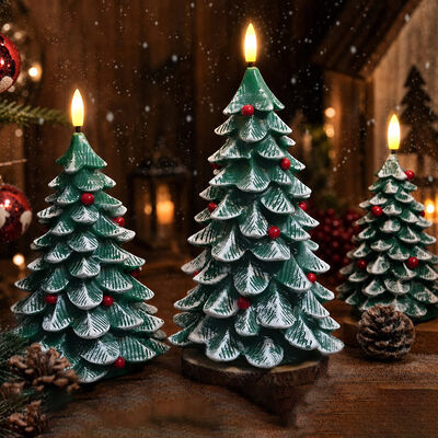Harga bagus Lilin LED dengan Finishing Lilin Asli dengan Kontrol Jarak Jauh dan Fungsi Pengatur Waktu untuk Dekorasi Pohon Natal on line